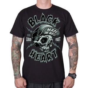 Black Heart Spike póló fekete
