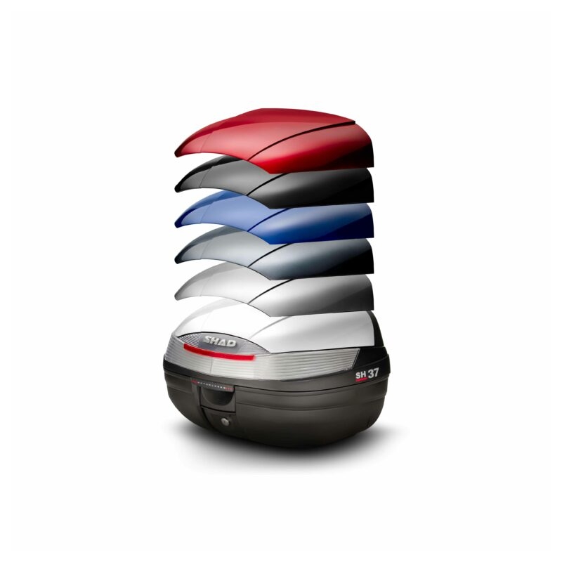 Felső csomagtartó színes fedéllel SHAD SH37 piros