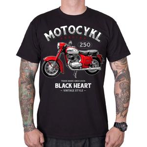 Black Heart Motorcycle Panelka póló fekete