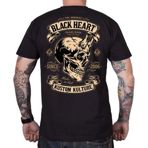 Black Heart Devil Skull póló fekete