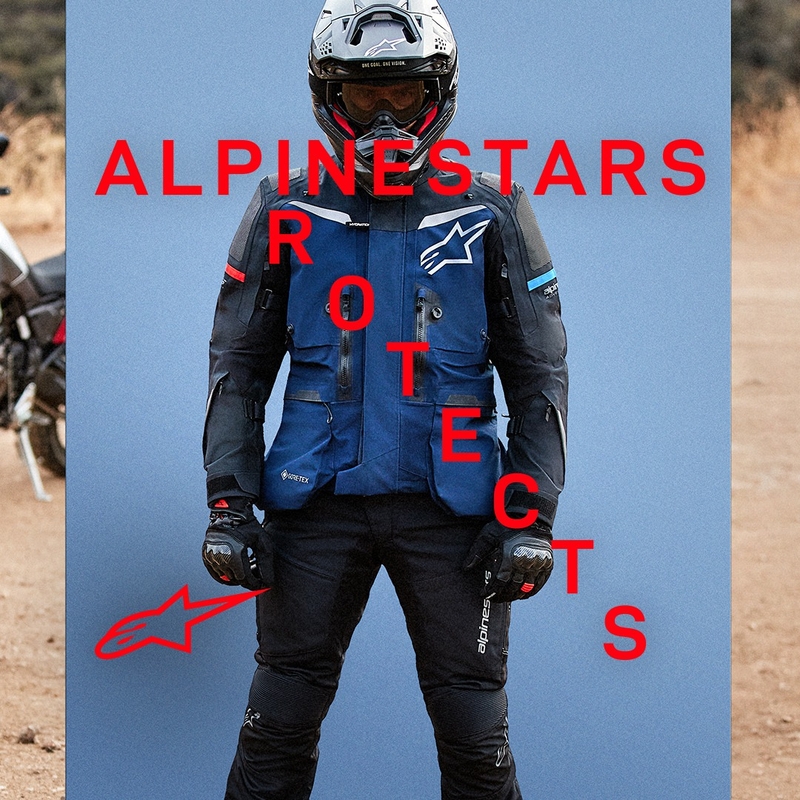 Alpinestars Boulder Gore-Tex motoros kabát sötétkék-fekete