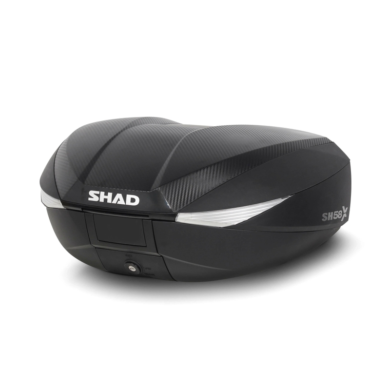 Felső csomagtartó színes fedéllel SHAD SH58X Új titán with PREMIUM lock