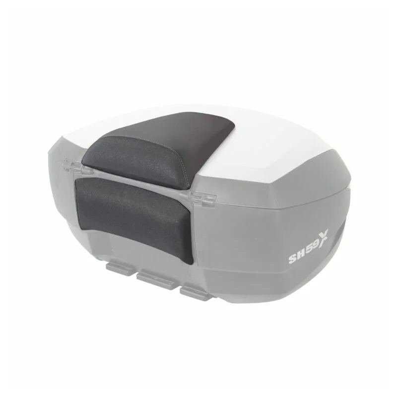 Felső csomagtartó SHAD SH59X black with aluminium cover (expandable concept) with PREMIUM SMART lock and backrest