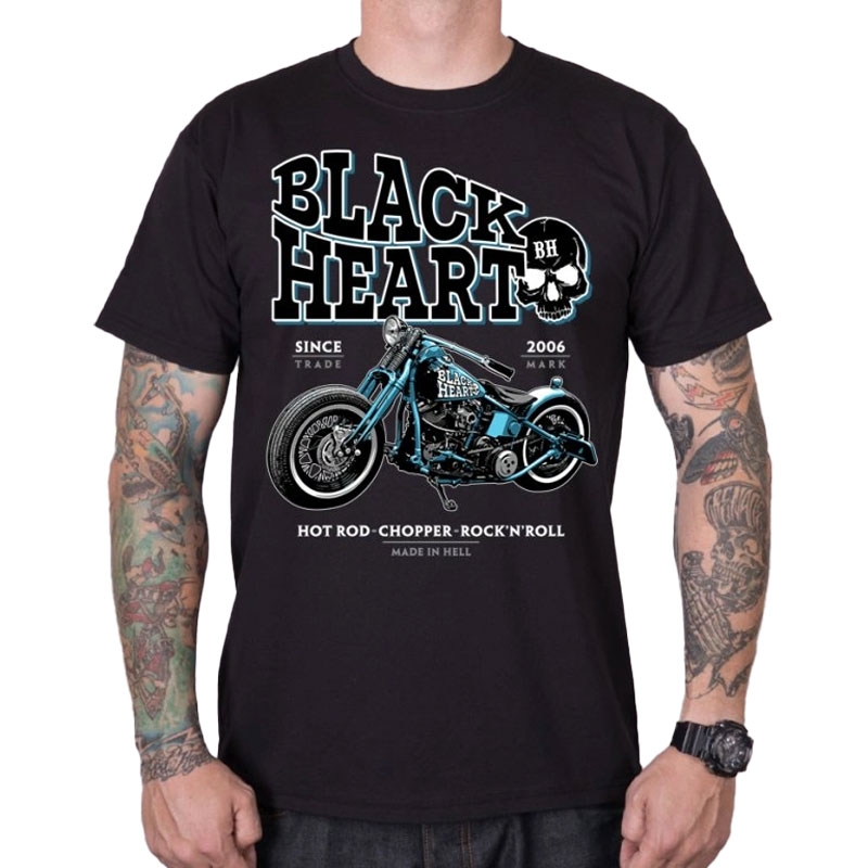 Black Heart Blue Bobber póló fekete