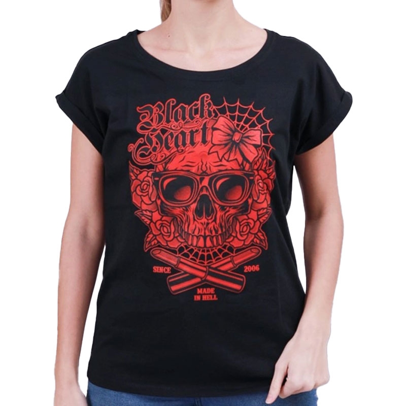 Black Heart Dead Beauty Ext női póló fekete