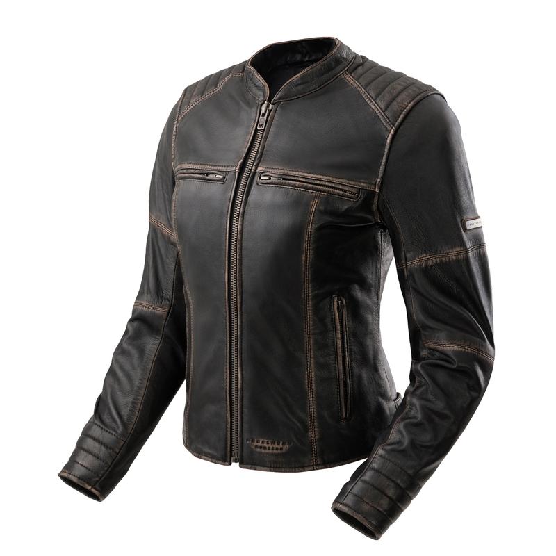 Rebelhorn Hunter II női bőr motoros kabát barna
