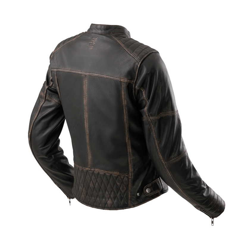 Rebelhorn Hunter II női bőr motoros kabát barna