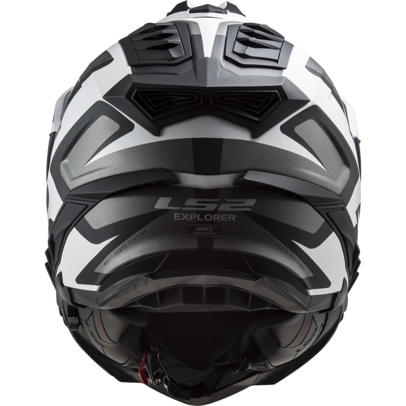 LS2 MX701 Explorer Alter enduro bukósisak matt fekete-fehér