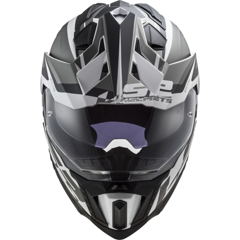 LS2 MX701 Explorer Alter enduro bukósisak matt fekete-fehér