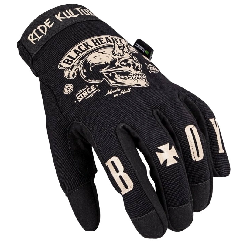 Black Heart W-TEC Rioter chopper kesztyű fekete