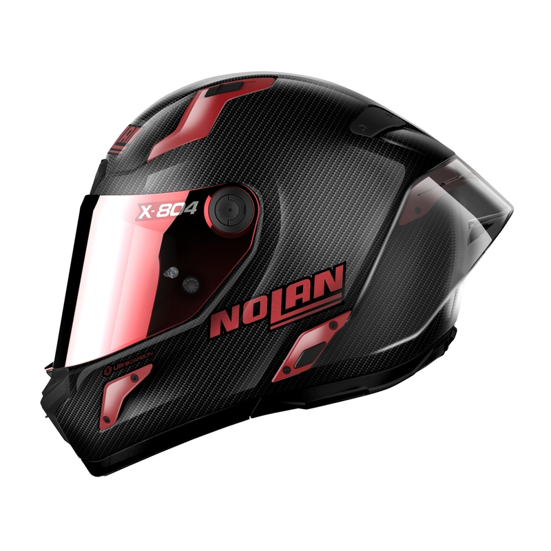 Nolan X-804 RS Ultra Carbon Iridium Edition zárt bukósisak fekete-piros