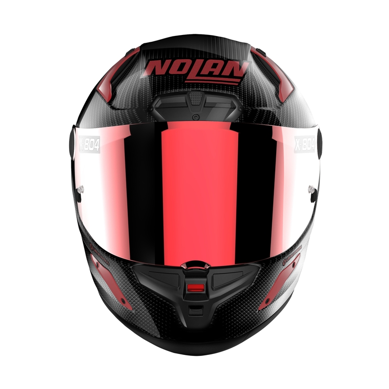 Nolan X-804 RS Ultra Carbon Iridium Edition zárt bukósisak fekete-piros