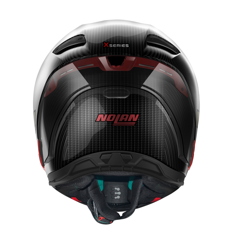 Nolan X-804 RS Ultra Carbon Iridium Edition zárt bukósisak fekete-piros