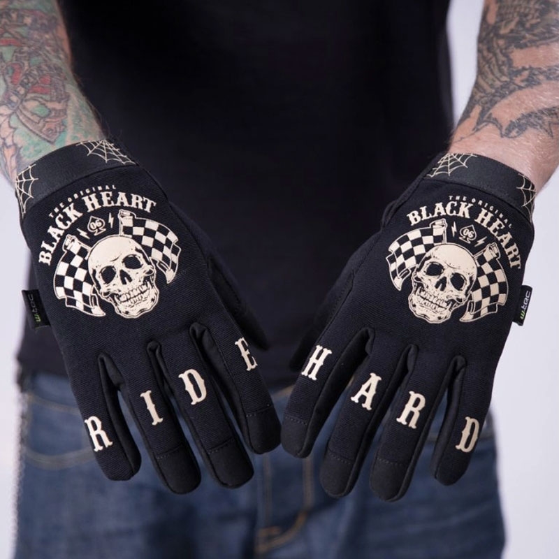 Black Heart W-TEC Starter choppper kesztyű fekete
