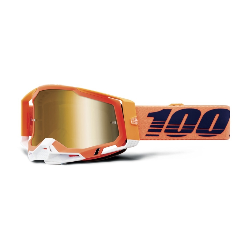 100% RACECRAFT Coral motokrossz szemüveg arany plexi
