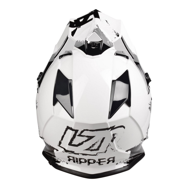 Motocross sisak Lazer OR-1 Ripper fehér-fekete