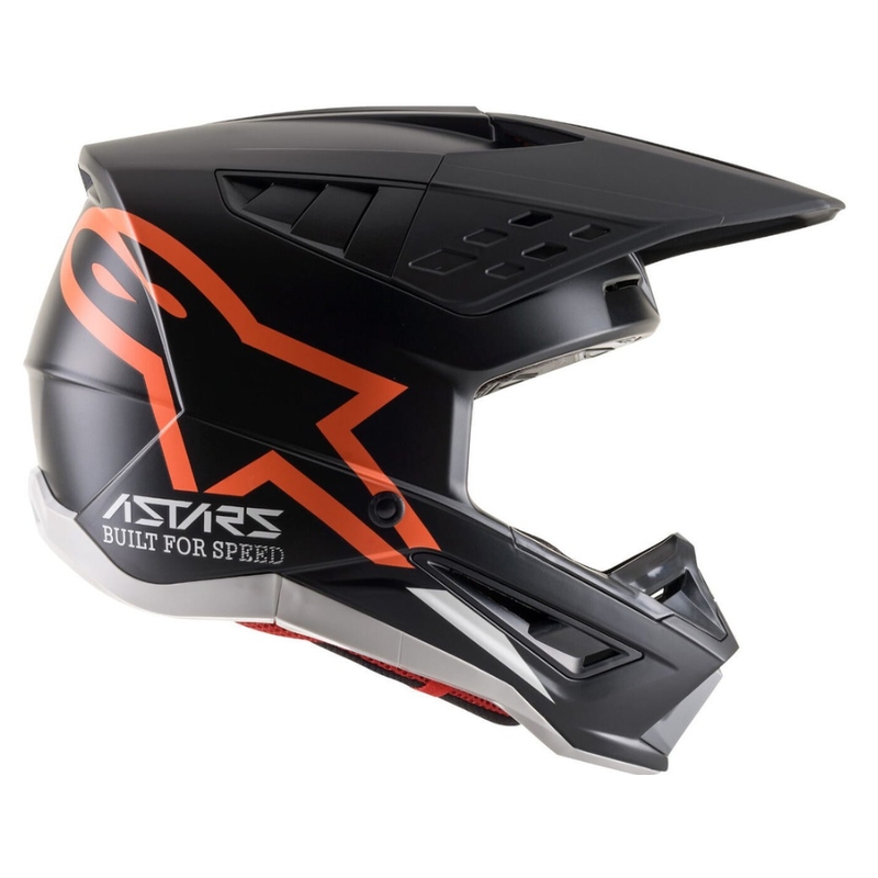 Alpinestars S-M5 Compass motokrossz sisak fekete-fluo narancssárga