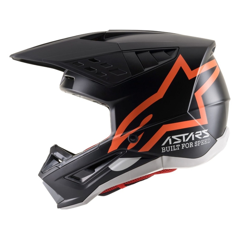 Alpinestars S-M5 Compass motokrossz sisak fekete-fluo narancssárga