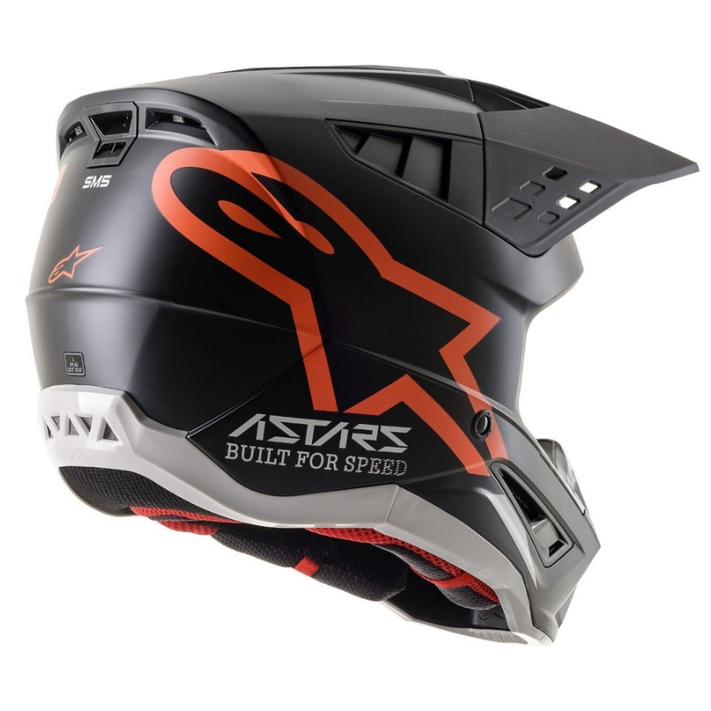Alpinestars S-M5 Compass motokrossz sisak fekete-fluo narancssárga