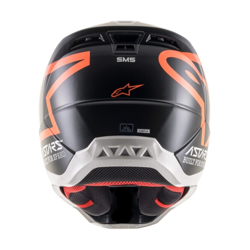 Alpinestars S-M5 Compass motokrossz sisak fekete-fluo narancssárga