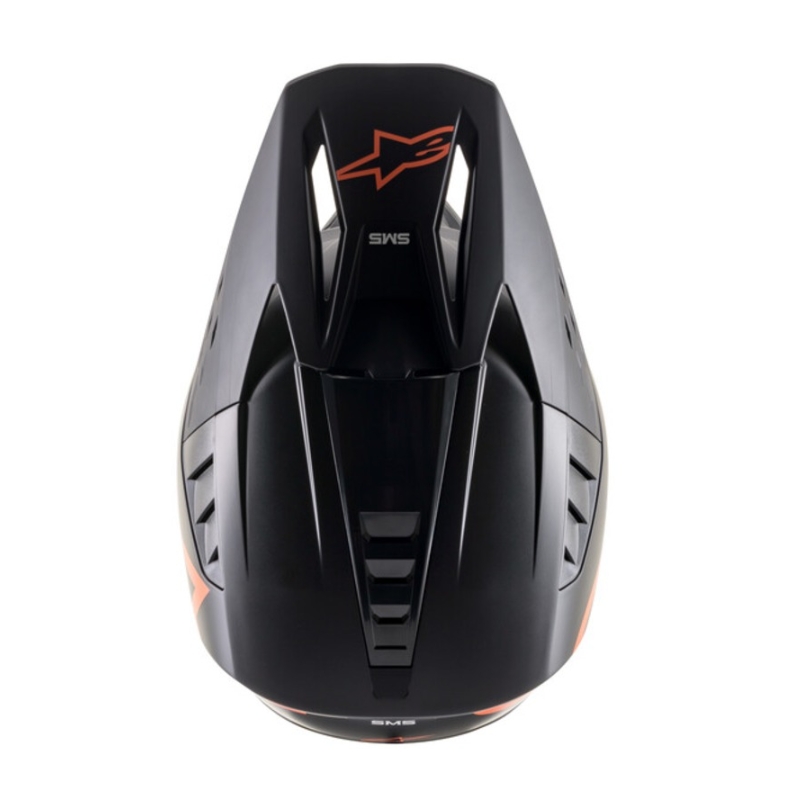 Alpinestars S-M5 Compass motokrossz sisak fekete-fluo narancssárga