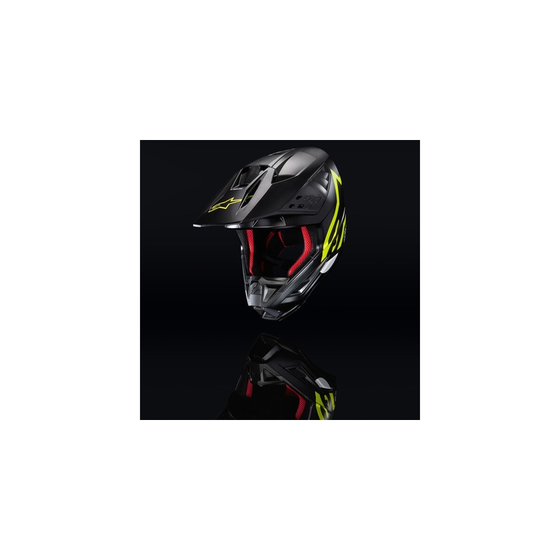 Alpinestars S-M5 Compass motokrossz sisak fekete-fluo sárga