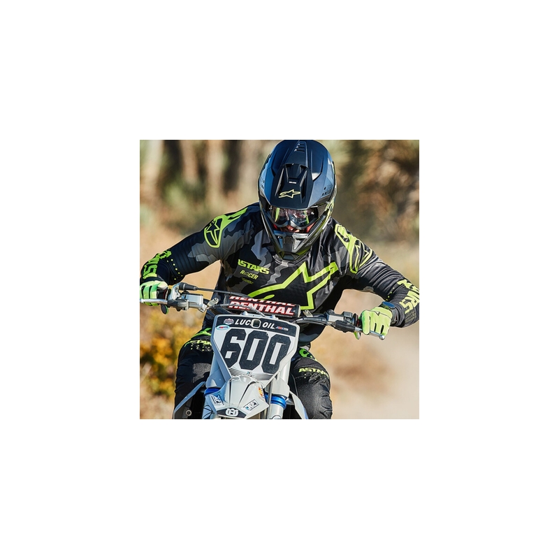 Alpinestars S-M5 Compass motokrossz sisak fekete-fluo sárga
