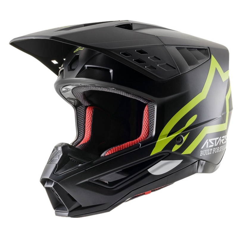 Alpinestars S-M5 Compass motokrossz sisak fekete-fluo sárga