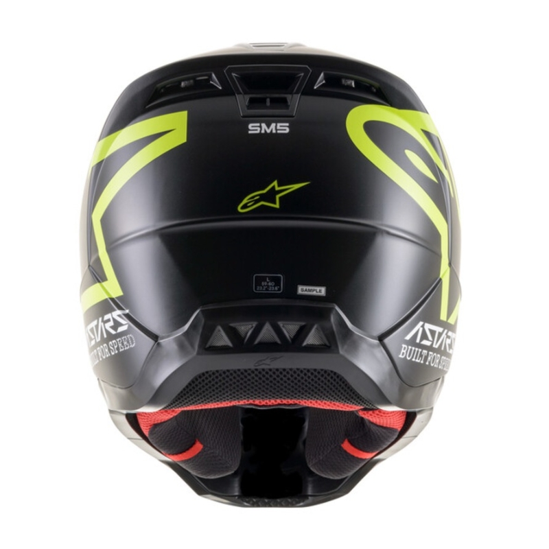 Alpinestars S-M5 Compass motokrossz sisak fekete-fluo sárga
