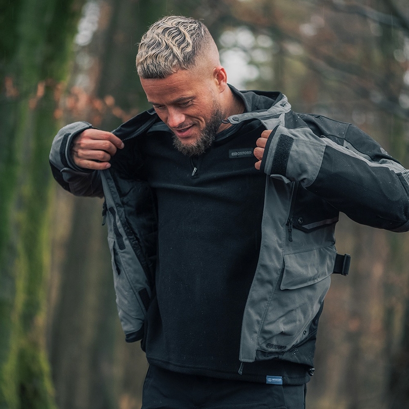 Oxford Advanced Micro Fleece 1/2 Neck termo kabát bélés fekete