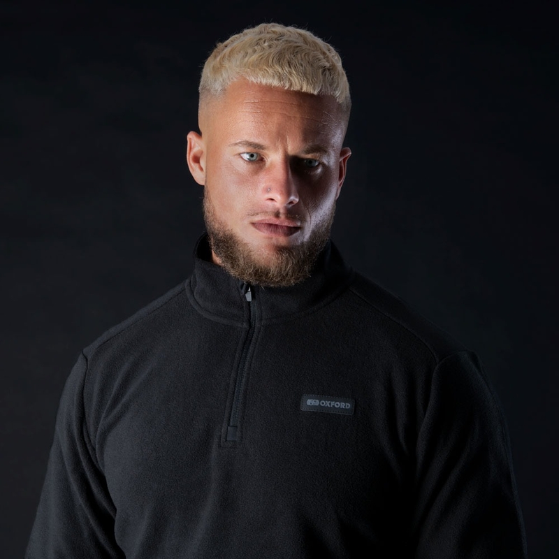 Oxford Advanced Micro Fleece 1/2 Neck termo kabát bélés fekete