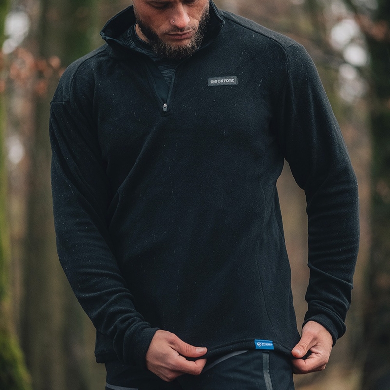 Oxford Advanced Micro Fleece 1/2 Neck termo kabát bélés fekete