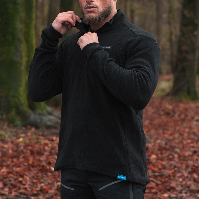Oxford Advanced Micro Fleece 1/2 Neck termo kabát bélés fekete
