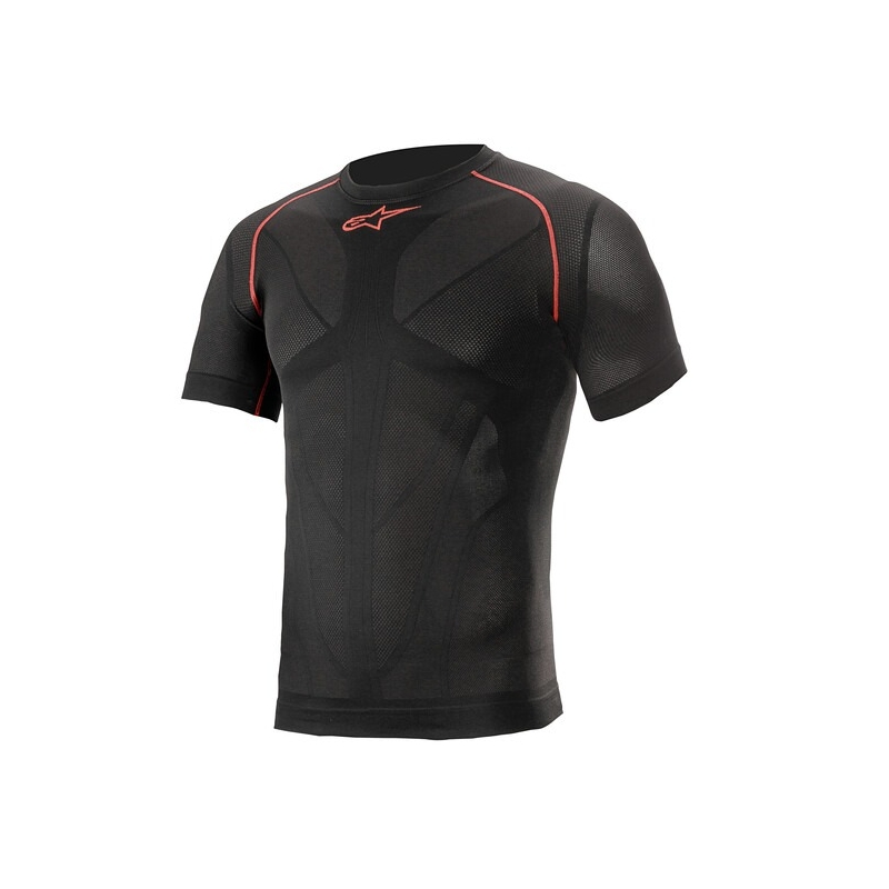 Alpinestars Ride Tech Summer rövid ujjú termo póló fekete-piros