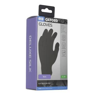 Vložky do rukavic s hedvábím OXFORD černé