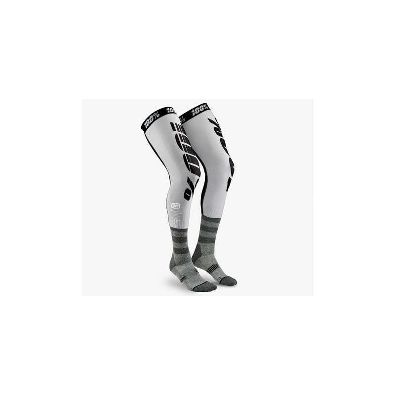 100%-USA REV térd feletti zokni fekete-szürke