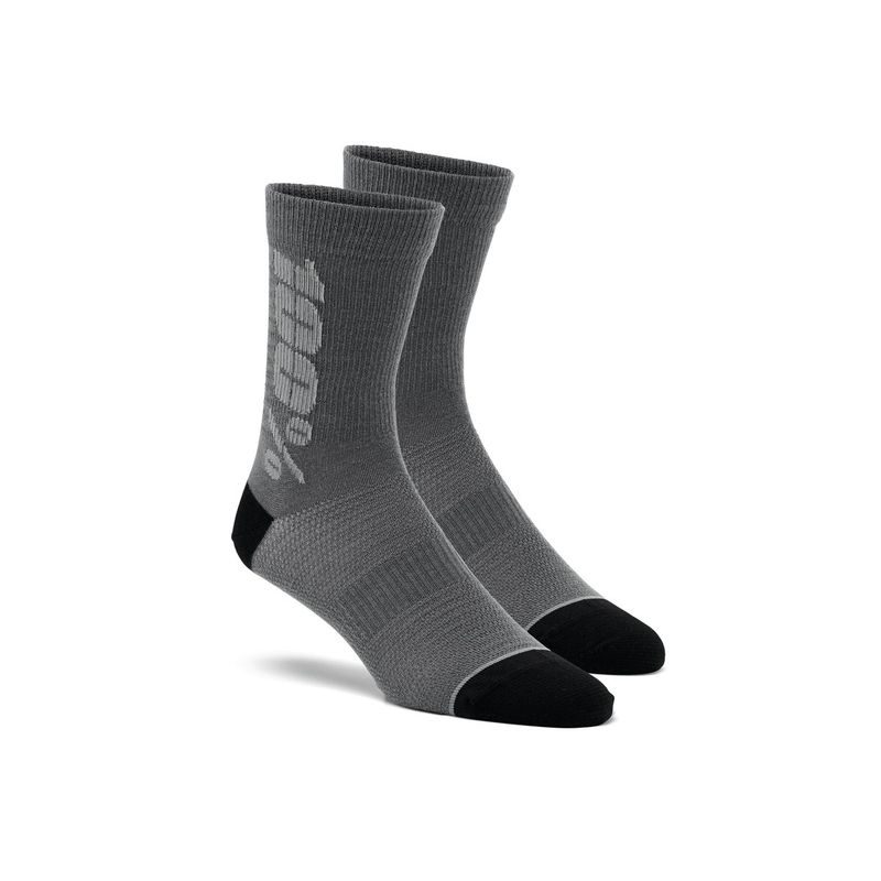 100% - USA Rythym Merino Wool zokni fekete-szürke