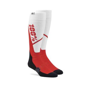 Ponožky 100% - USA Torque MX bílo-červené