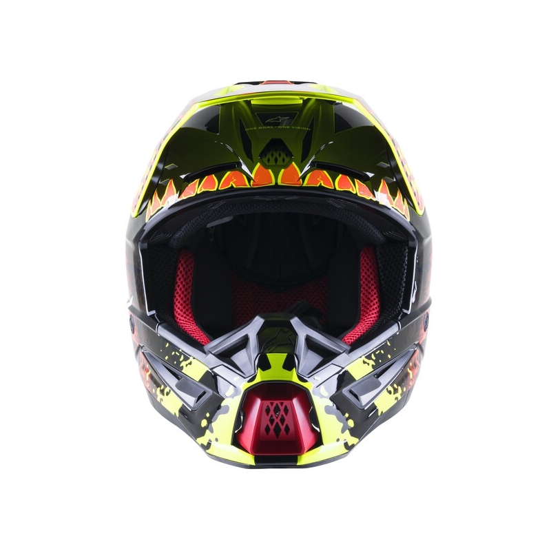 Alpinestars S-M5 Solar Flare motokrossz bukósisak fluo sárga-fluo piros-fekete