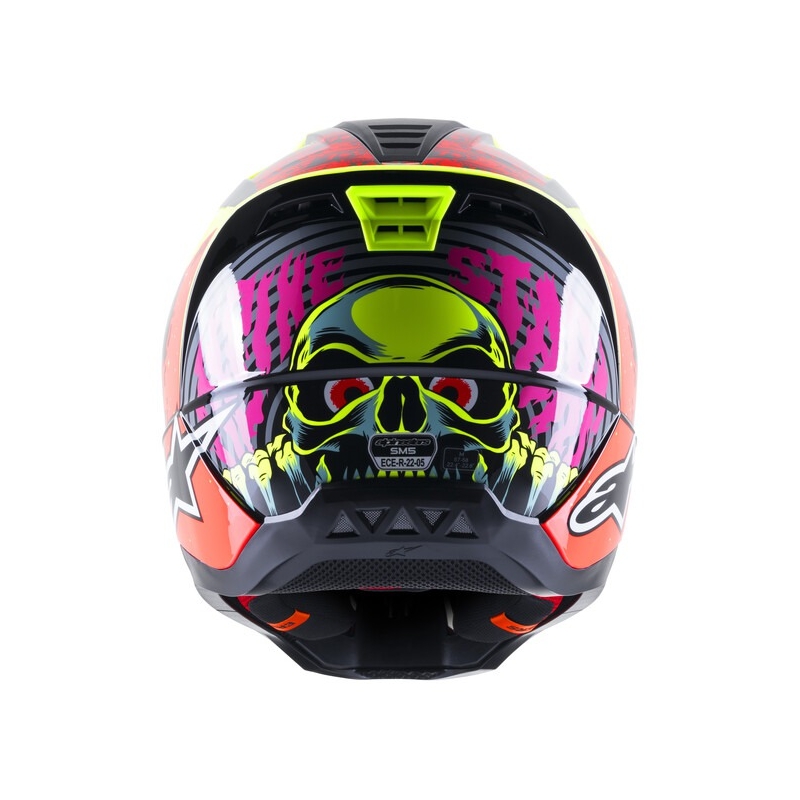Alpinestars S-M5 Solar Flare motokrossz bukósisak fluo sárga-fluo piros-fekete