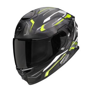 Scorpion EXO-GT SP Air Augusta zárt motoros bukósisak fekete-szürke-fluo sárga