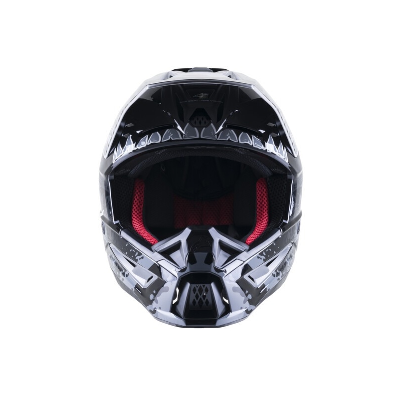 Alpinestars S-M5 Solar Flare motokrossz bukósisak fekete-szürke kiárusítás