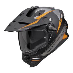 Scorpion ADF-9000 Air Feat enduro bukósisak matt fekete-ezüst-narancssárga