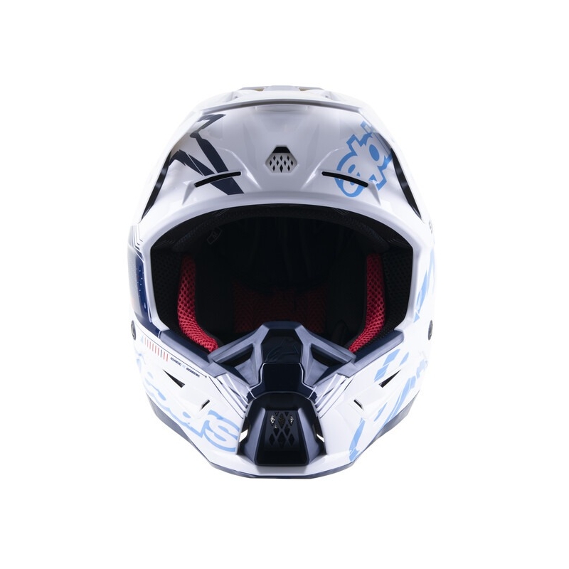 Alpinestars S-M5 Action motokrossz bukósisak fehér-kék-fekete-sötétpiros