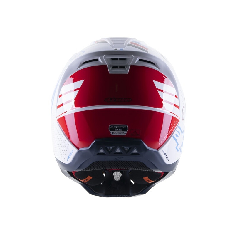 Alpinestars S-M5 Action motokrossz bukósisak fehér-kék-fekete-sötétpiros