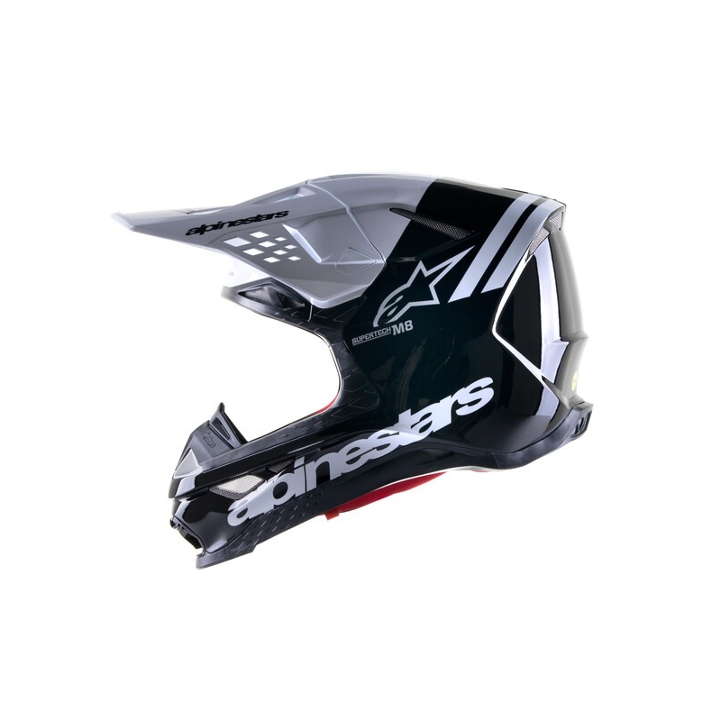Alpinestars Supertech S-M8 Radium 2 motokrossz bukósisak fekete-fehér