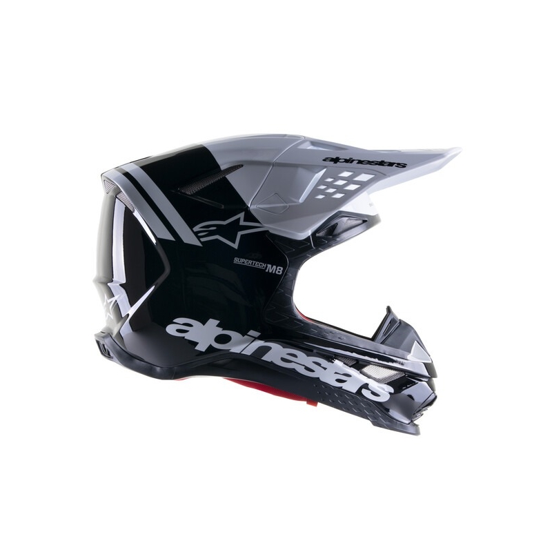 Alpinestars Supertech S-M8 Radium 2 motokrossz bukósisak fekete-fehér