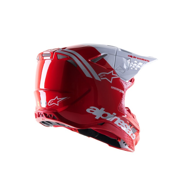 Alpinestars Supertech S-M8 Radium 2 motokrossz bukósisak piros-fehér