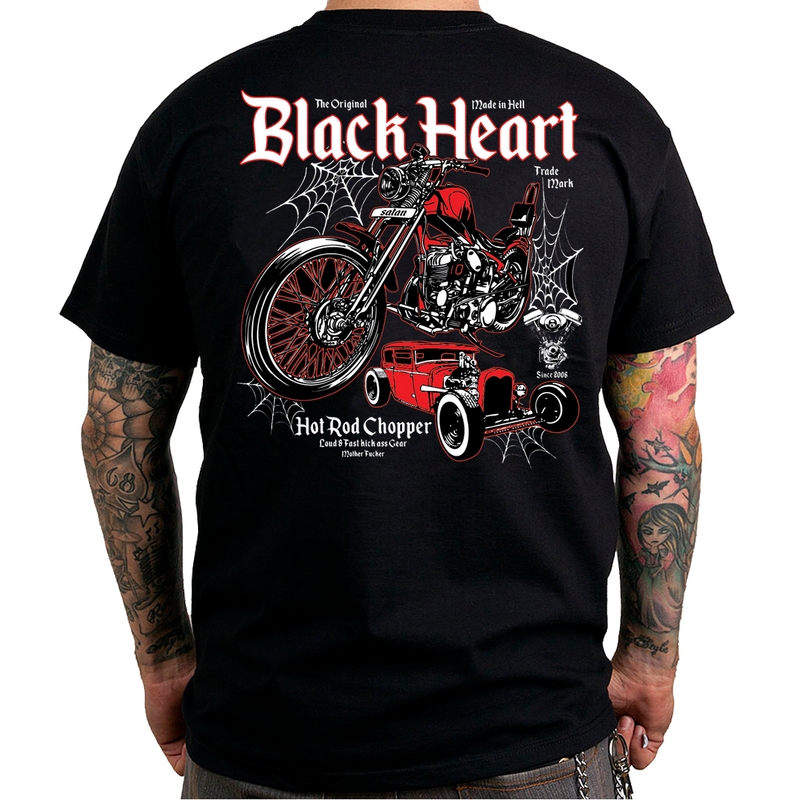 Férfi póló Black Heart Hot Rod Chopper akció kiárusítás