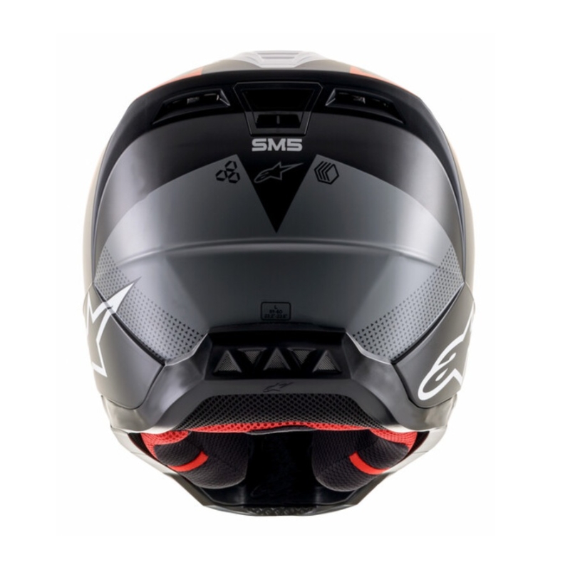 Alpinestars S-M5 Rayon motokrossz bukósisak fekete-fehér-fluo narancssárga matt